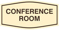 Fancy Conference Room Sign (Ivory/Brown) - Small