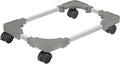Liitrton Mobile CPU Stand with 4 Locking Casters, Ventilated PC Tower Stand for Floor, Fits Most PC Towers, Office Gamers (Light Grey)