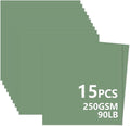 15 Sheets Sage Green Cardstock 12"x12",250gsm/90lb Heavyweight Cover Cardstock Paper, Thick and Smooth Card Stock Perfect for Card Making, Scrapbooking and Crafts (Sage Green)