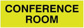 Signs ByLITA Basic Conference Room Sign (Yellow/Black) - Medium