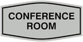 Fancy Conference Room Sign (Light Grey/Black) - Medium