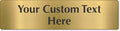 SmartSign Custom Brass Sign - 3" x 12", 40 mil REAL Bugle Brass Metal, Personalized Name Door Sign, Heavy-Duty Premium Engraved Door/Wall Mount Plaque for Business/Office, Gold and Black