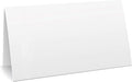 2 x 3,5"Plain White Folding Tent Cards (Set of 100) - 4x3,5"Folds to 2x3,5"Simple Blank Card Stock for Writing, Stamping, Drawing-Make Your Own Note, Thank You Cards, Seating Place Cards for Weddings