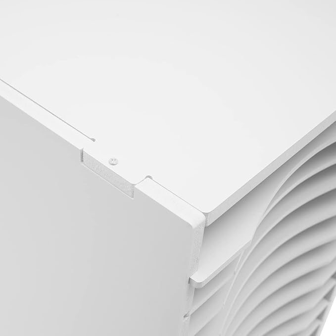 GUEYYSAN Vertical File Storage Rack, 11-Compartment Desktop Sorter Documents Box with Removable Shelves for Studios Office (White)
