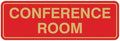 Standard Conference Room Sign - Red/Gold - Large 2 Pack