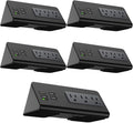 Kable Kontrol Desk Clamp Power Strip with USB-C Port, Nightstand Charging Station, 3 AC Outlets, 3 USB-A Ports, Fast Charger, Easy Installation for Home, Offices, Hotels – 4.9 Ft, Black, 5 Pcs