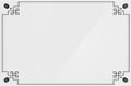 Acrylic Dry Erase Board for Wall with Stylish Border - Shipped Next Day, Made in USA, Non-Magnetic Whiteboard, Wall Mounted Board, Easy to Clean (White - 24x36)