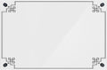 Acrylic Dry Erase Board for Wall with Stylish Border - Shipped Next Day, Made in USA, Non-Magnetic Whiteboard, Wall Mounted Board, Easy to Clean (White - 11x14)