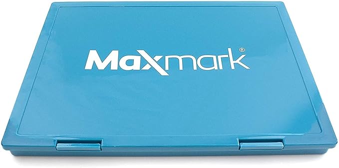 MaxMark Extra Large Pink Ink Stamp Pad - 8.25" x 11.5" - Industrial Felt Pad - Pink Color