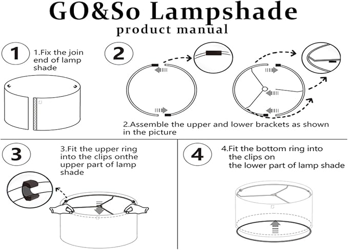 GO&SO Black Velvet Lamp Shades - 13" Top x 13" Bottom x 10" High(Spider) Medium Drum Lampshades - Traditional Fabric Lamp Shade for Table Lamps - Replacement Lampshade - Assembly Required