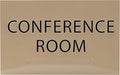 ADA CENTRAL SIGNS - 6" X4" Conference Room Sign - ADA Compliant Tactile Graphics Grade 2 Braille Text Privacy Sign | Wall Mount Plastic Meeting Signs For Schools, Hospitals, Offices, and Apartments
