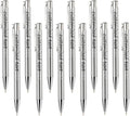 Yucold Customized ballpoint pens in bulk, personalized ballpoint pens with free engraving, for use in companies, enterprises, graduation anniversaries (Silver,260)