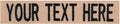 Northern Safari Custom Uniform Name Tapes Solid Colors. Coyote Tan Webbing, 5 Inch Sew on