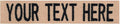 Northern Safari Custom Uniform Name Tapes Solid Colors. Coyote Tan Webbing, 4 Inch Sew on