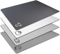 Fotouzy Flexible Plastic Cutting Board Mats with Food Icons, BPA-Free, Non-Porous, 100% Non-slip Back and Dishwasher Safe, Unique Modern Neutral Colors, Set of 4