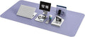 YSAGi Non-Slip Leather Desk Pad XL Size, Waterproof Laptop Computer Desk Keyboard Mat, Table Protector Blotter Mat, Large Mouse Pad for Office/Work/Home/Decor(Lavender, 47.2" x 23.6")-No Band