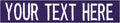 Custom Uniform Name Tapes Solid Colors. Purple Fabric, 3.5 Inch Hook Fastener (Uniform Ready Fastener)