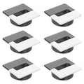 PATIKIL 2.8inch Desk Grommet, 6Pcs Cable Grommet Wire Management Cable Hole Cover Cord Organizer for Office Home Table Countertop, White Grey