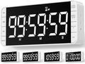 7.8'' Extra Large Rechargeable LED Kitchen Timer - 99H Countdown/Countup, 3 Brightness, 5 Alarms, 4 Volume Levels | Magnetic Large Timer for Cooking, Classroom, Home Gym