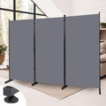Room Divider 6FT Single Panel Privacy Screen, 102'' Wide Fabric Indoor Room Divider Wall Divider for Room Separation, Portable Room Partitions and Dividers Freestanding Temporary Wall Room Separators
