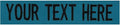 Custom Uniform Name Tapes Solid Colors. Made in The U.S.A. Ships Under 24 Hours. Teal Fabric, 4 Inch Sew on