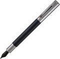 Monteverde USA Ritma Fountain Pen in Black – Stub Nib Calligraphy JoWo Stainless Steel Refillable Ink Cartridge/Converter – Perfect for Artists & Calligraphers