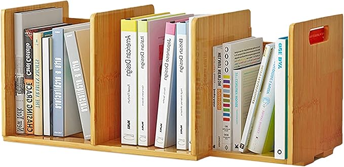 Fox Claw Desktop Bookshelf Expandable Desktop Organizer Counter Bookcase Desk Storage Organizer Display Shelf Rack for Office Supplies, Kitchen,Bathroom