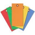 SmartSign (Pack of 1000) 4.75 x 2.375 inch Multi Colored Blank Tyvek Shipping Tags with Metal Eyelets, Size #5, 8 mil Thick Tyvek
