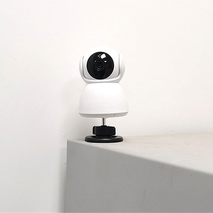 Lonfgrc Magnetic Camera Mount with 360 Degree Rotation Quick Install Webcam Holder Wall Hanging Indoor Camera Bracket Base
