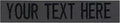 Custom Uniform Name Tapes Solid Colors. Made in The U.S.A. Ships Under 24 Hours. Charcoal Gray Fabric, 3.5 Inch Hook Fastener (Uniform Ready Fastener)