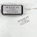 Self Inking Modern Address Stamps | Custom Return Address Stamper (Traditional Serif, Medium)