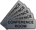 Standard Conference Room Sign - Silver - Small 5 Pack