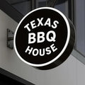 Custom Advertising Lightbox Logo Sign - Personalized Double/Single Sided LED Lighting Round Business Logo for Wall Decor, Shop Shows, Salon, Cafes, Bar & Restaurant Sign, Waterproof, Indoor Outdoor