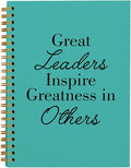 OXW Green Meeting Notebooks for Work, Leadership Gifts Office Work Notebook Journal for Writing Note Taking, Thank You Gifts for Women Men Leader Boss Mentor Principal Manager, 5.5"x8.3"