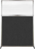 Versare Hush Screen Portable Room Divider | Workstation Wall Divider | Freestanding Privacy Hush Panels | Clear Fluted Windows | Fabric Office Divider Screen | Great for Room Separation