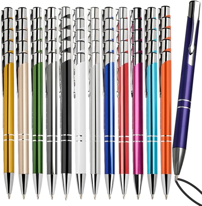 Yucold Customized ballpoint pens in bulk, personalized ballpoint pens with free engraving, for use in companies, enterprises, graduation anniversaries (Yellow,260)