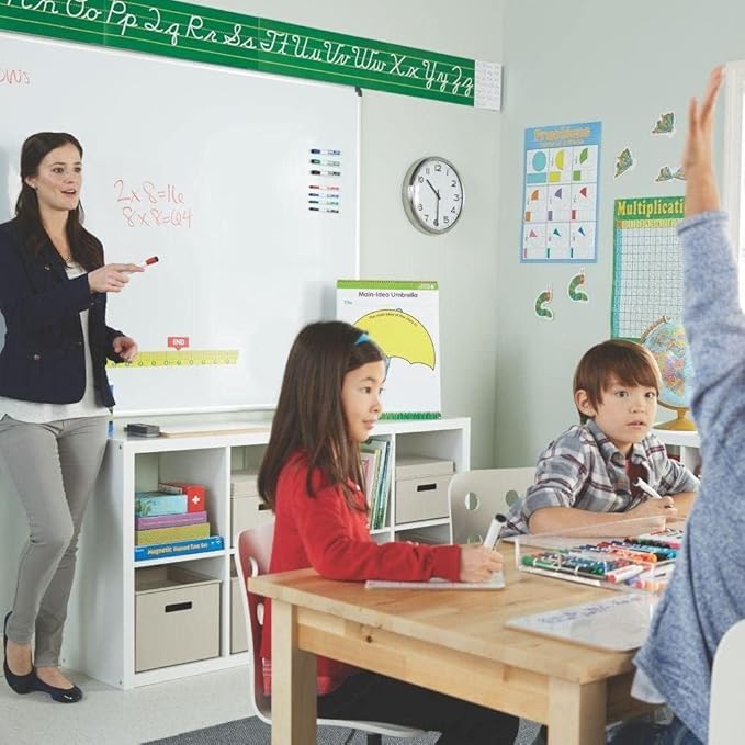 Small White Board, 9 x 12 Double Sided Dry Erase Lapboard for Kids, Office and Classroom