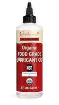 Verdana Food Grade Lubricant Oil – Organic, Kosher, NSF H1, Non-GMO – Petroleum-Free Light Machine Oil for Meat Slicers, Grinders, and Food Contact Equipment – Rust & Corrosion Inhibitor – 8 Fl Oz