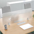 RCJCQSR Acrylic Frosted Privacy Free Standing Screen, Visual Distractions Privacy Panel Portable Desk Divider Guard for Table Top Workstation for Home Office(Size:100x30cm(39.4x11.8))