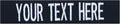 Custom Uniform Name Tapes Solid Colors. Dark Blue Fabric, 3.5 Inch Sew on