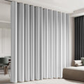 cbsroro Room Divider Blackout Curtain Track Curtains Wall Dividers Panels Screen for Living Rooms Bedroom Office Privacy Partition Separation, W100 × L108 Inch,1 Panel, White