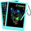 BUKEBU LCD Writing Tablet Doodle Board, Colorful Drawing Pad, Electronic Drawing Tablet, Drawing Pads,Travel Gifts for Kids Ages 3 4 5 6 7 8 Year Old Girls Boys (10.5 inch, Blue&Blue)