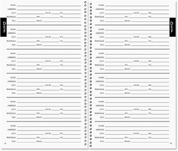 Current Feathered Nest Address Book - 94 Pages; Small 5" x 8-1/2" Size for Purse or Office, Spiral Bound Soft Cover Organizer for Contacts, Addresses, Email, & Phone Numbers + 50 Replacement Stickers