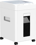 110-Sheet Micro-Cut Paper Shredder Auto Feed Shredders P-4 High Security for Home Office 6.8 Gallon Bin with Casters