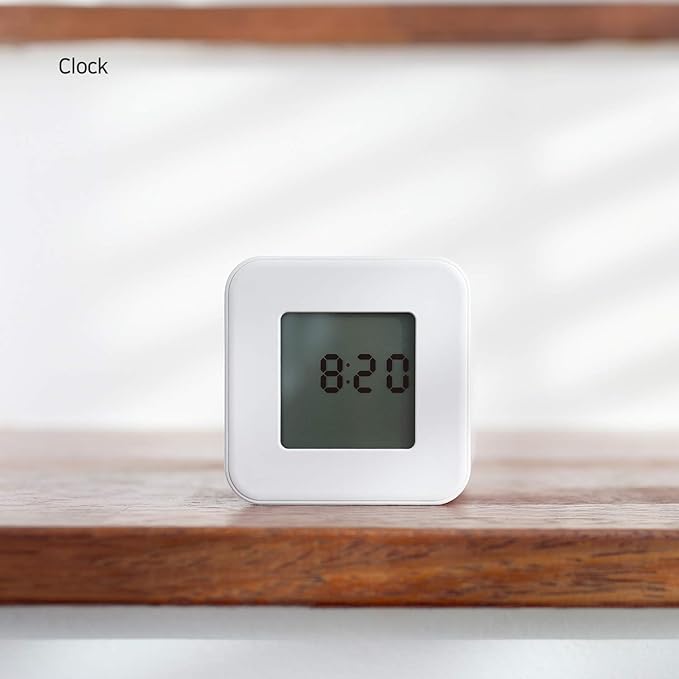 mooas Multi Clock Time Cube Timer (Coral), Alarm & Backlight Desk Productivity for ADHD Kids Classroom Study, Kitchen, Cooking, Desk, Office, Time Management 10,30,50,60 min Timer Various Setting