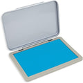 Metal Case Stamp Pad Medium Size, Light Blue Color - Size: 3" x 4" - Choose from 15 Ink Colors