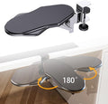 Miocololy Computer Adjustable Ergonomic Arm Rest for Desk, 180° Rotating and 90° Folding Arm Support, Suitable for Office and Home Use