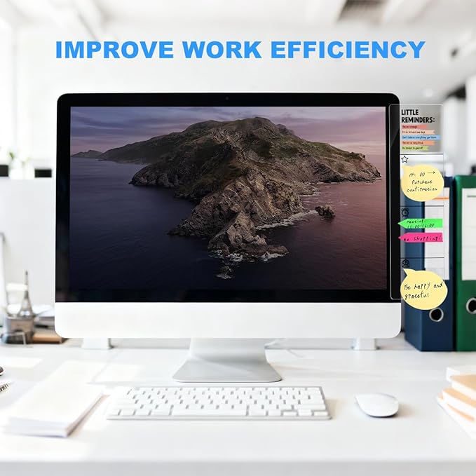 Computer Monitor Memo Board Daily Inspirational Quotes Logo Decor Monitor Message Board Sticky Notes Office Desk Accessories for Send Family Members Office Friends and Colleagues Gifts