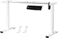 BIZUM Electric Standing Desk Frame, Height Adjustable Sit Stand Desk Base with Memory Preset Button, USB Port for Home Office, White Frame Only