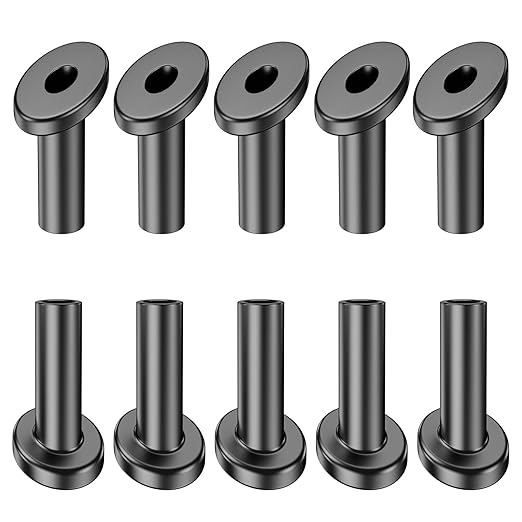 BLIKA 80 Pack 25 30 35 Degree 1/8" Black Cable Railing Angle Beveled Protector Sleeves, T316 Stainless Steel, Angle Protector Sleeves Deck Stair Cable Railing Hardware Kit for Wood Posts